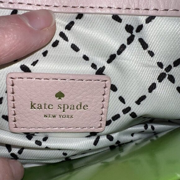Kate Spade New York Chrystie Street Evan Leather Wristlet Clutch Cipria Pink NWT - Picture 7 of 7